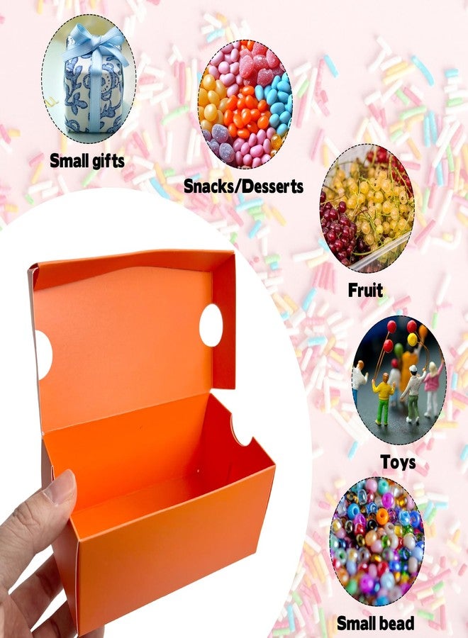 Foxtell 36 Pack Mini Sneaker Boxes for Party Favors 4.7 x 2.5 x 2 Inch Mini Shoe Gifts Boxes for Candies Cookies Snacks Sports Small Gift Case with Label for Wedding , Holiday, Birthday Party Favor (Orange) - Image 5